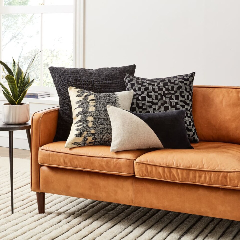 Geo Chenille Jacquard Cushion Cover west elm United Kingdom